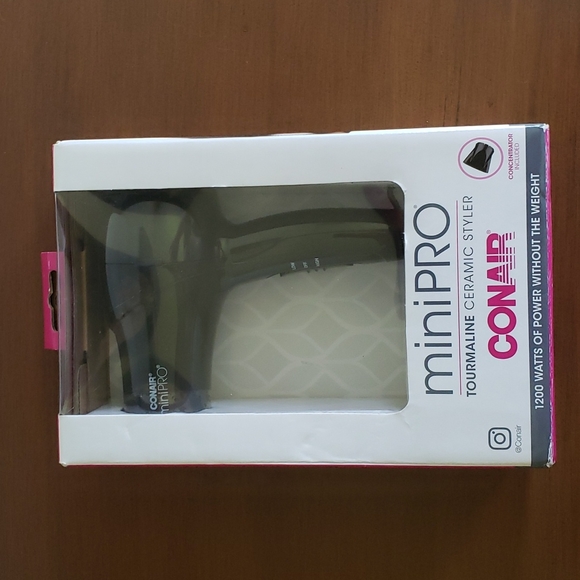 NIB Conair miniPRO Tourmaline Ceramic Styler Black - Picture 1 of 6
